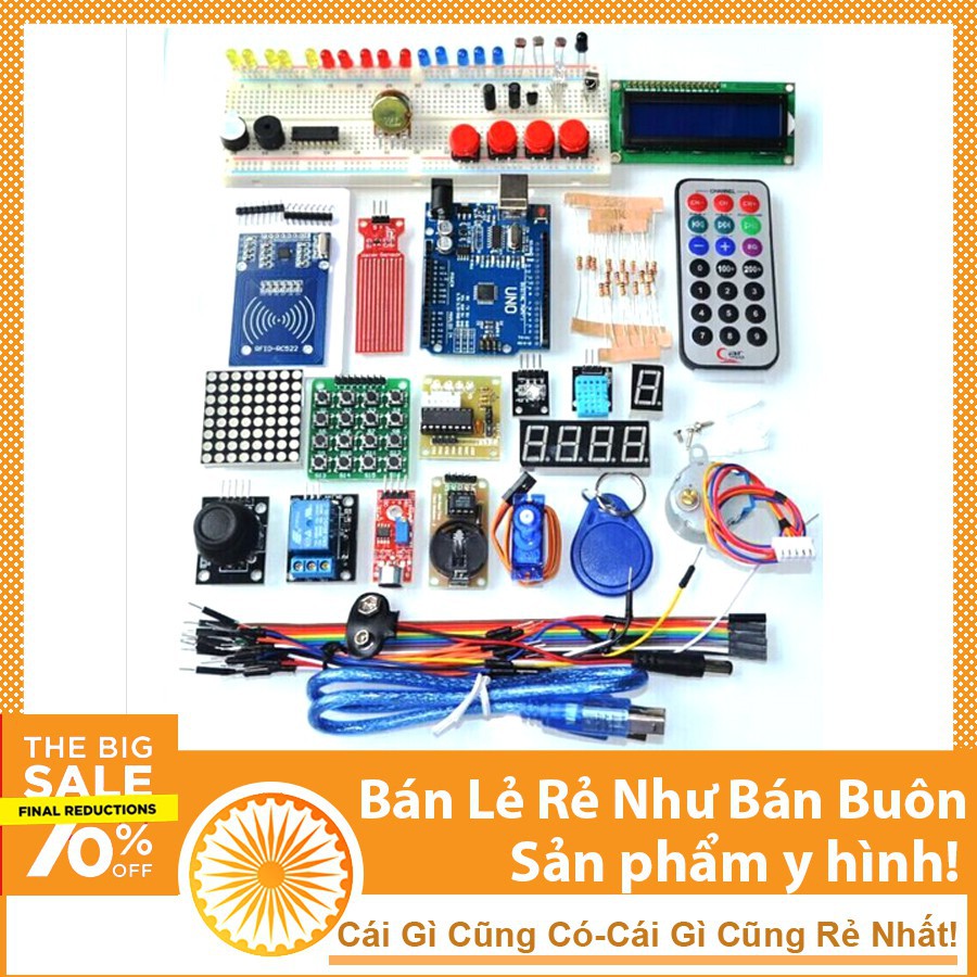 [Rẻ Vô Địch] Combo Bộ Kit Học Tập Arduino Uno R3 V1