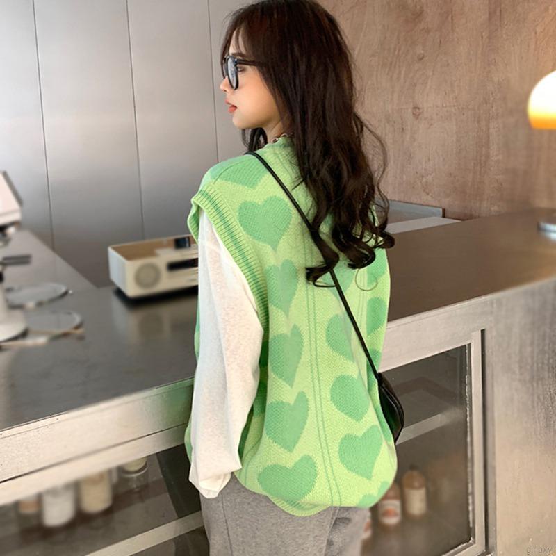 Áo len nữ không tay cổ chữ V thời trang Hàn Quốc | BigBuy360 - bigbuy360.vn