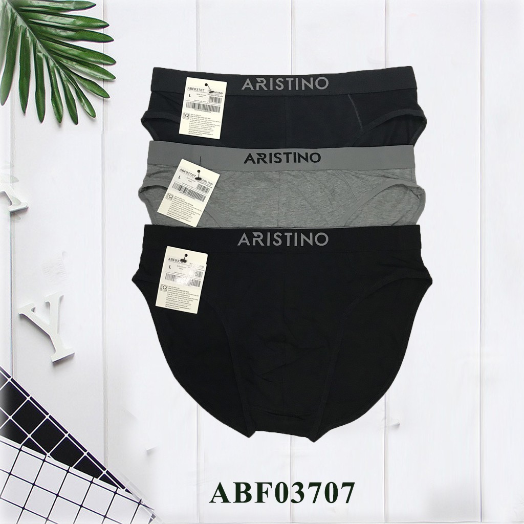 Quần Lót, Quần Sịp Tam Giác Nam Aristino Cotton ABF03707, ABF1603 Thấm Hút Mồ Hôi, Kháng Khuẩn