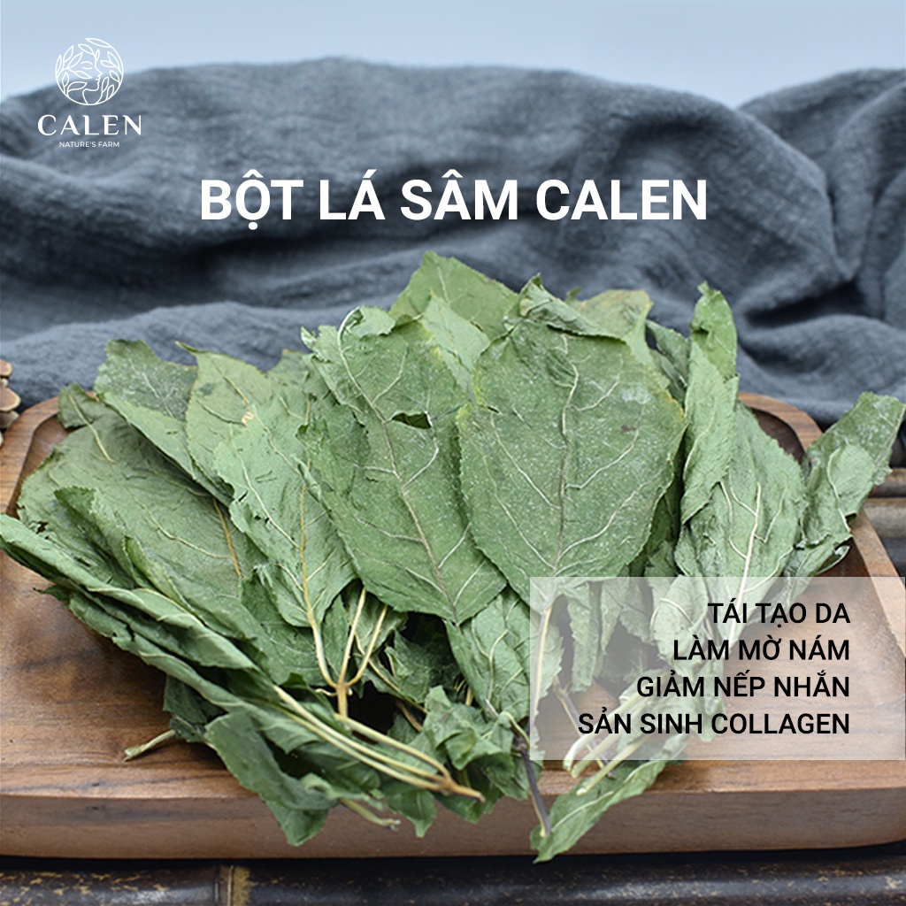 Mặt nạ lá sâm calen nguyên chất 100% đắp rửa mặt dưỡng trắng da dạng bột