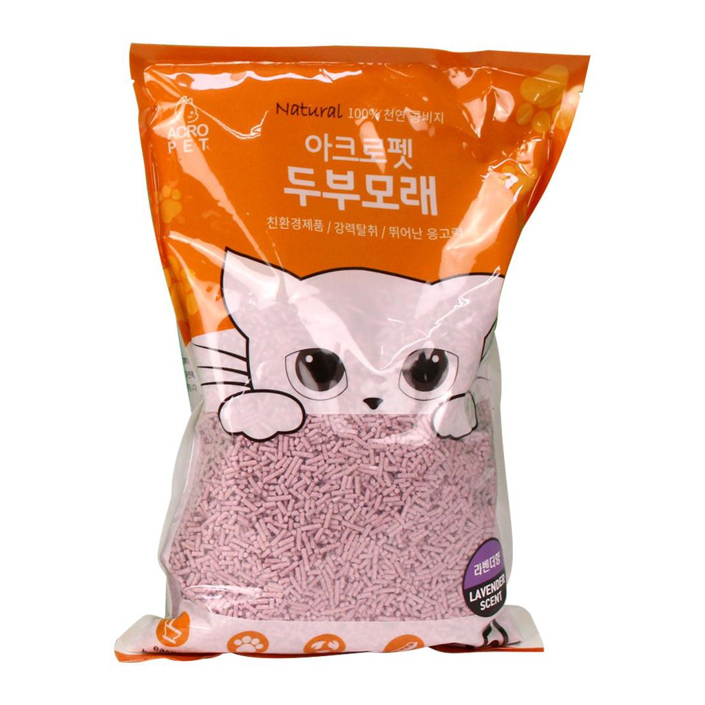 Cát vệ sinh cho mèo đậu phụ Acro Pet 5L cát xả được bồn cầu