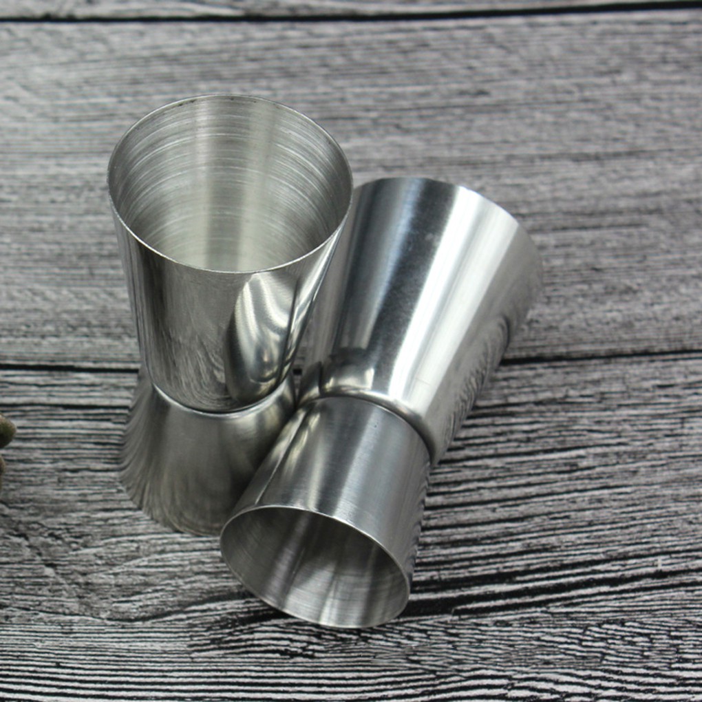 25/50ml Stainless Steel Bar Measures Jigger Party Wine Cocktail Dual Spirit Drink Measure Cup