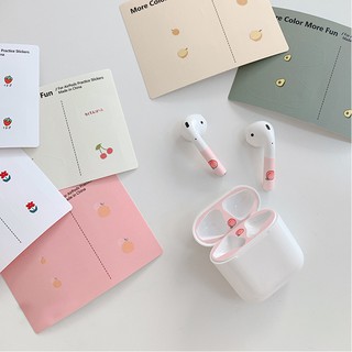Miếng Dán Trang Trí Tai Nghe AirPods 12 Kiểu Hoạt Hình Nhật Hàn Dễ Thương