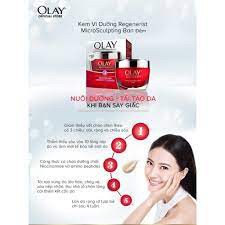 Kem dưỡng ẩm Olay Ban đêm chống lão hóa Regenerist Micro Sculpting Cream Night 50g