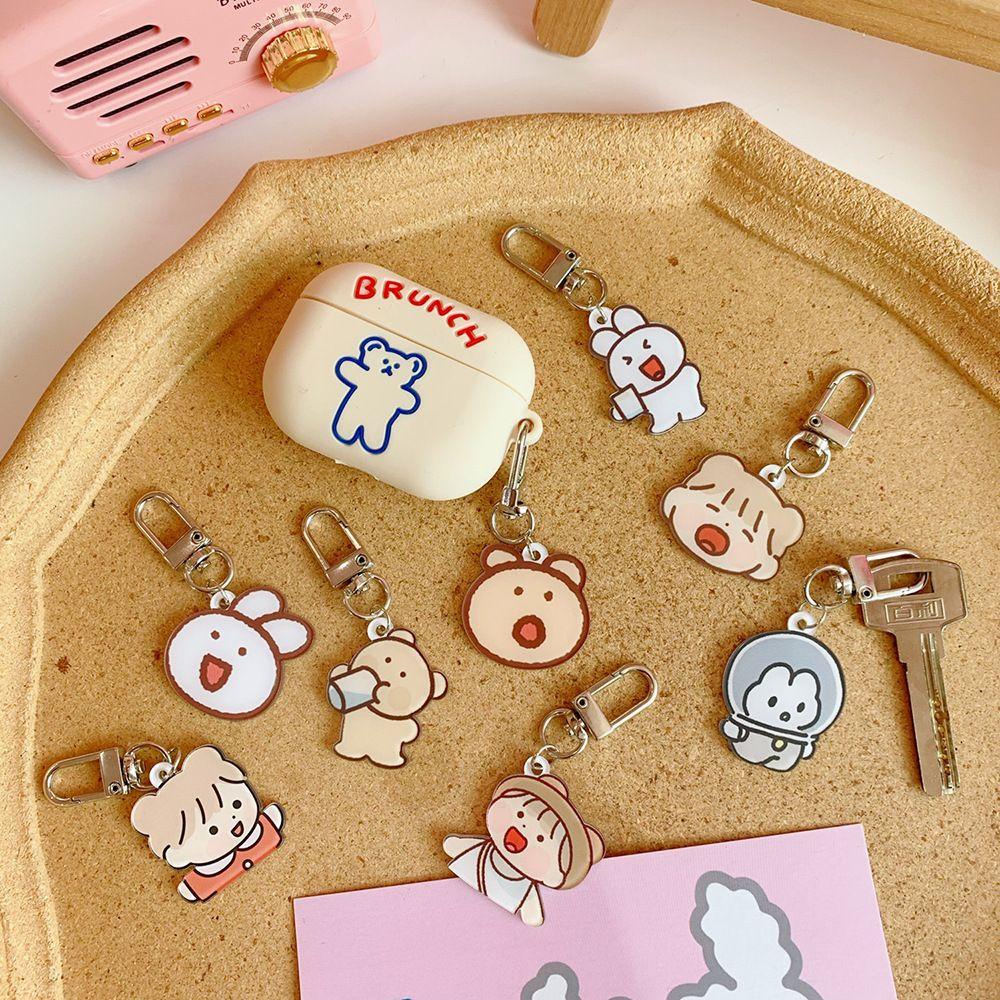 MELODG Móc Khóa Hình Chú Gấu Và Thỏ Đáng Yêu