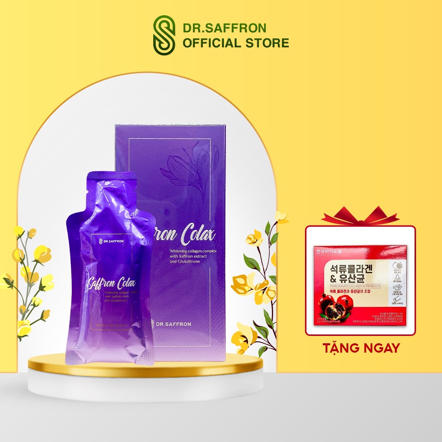 Collagen Colax thương hiệu Dr.Saffron loại cô đặc, hộp 7 túi x 30ml/túi