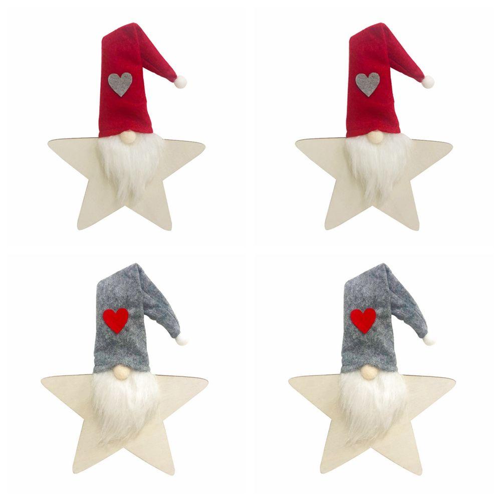 Set 4 Ngôi Sao Lấp Lánh Trang Trí Giáng Sinh