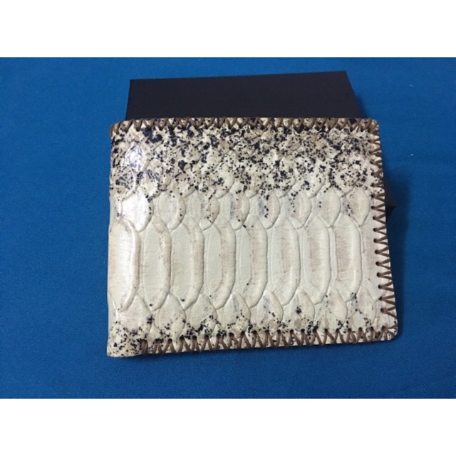 BÓP DA BÒ LÊN VÂN DA RẮN HANDMADE CAO CẤP