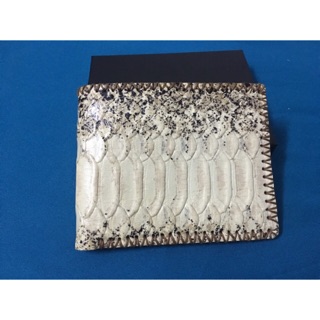 Bóp da bò lên vân da rắn handmade cao cấp