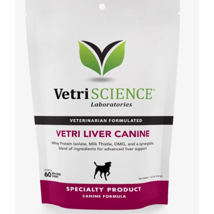 Viên nhai giải độc gan và hổ trợ tiêu hóa cho chó và mèo Vetri liver canine
