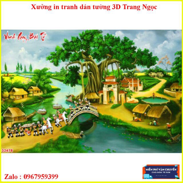 Tranh dán tường vinh quy bái tổ