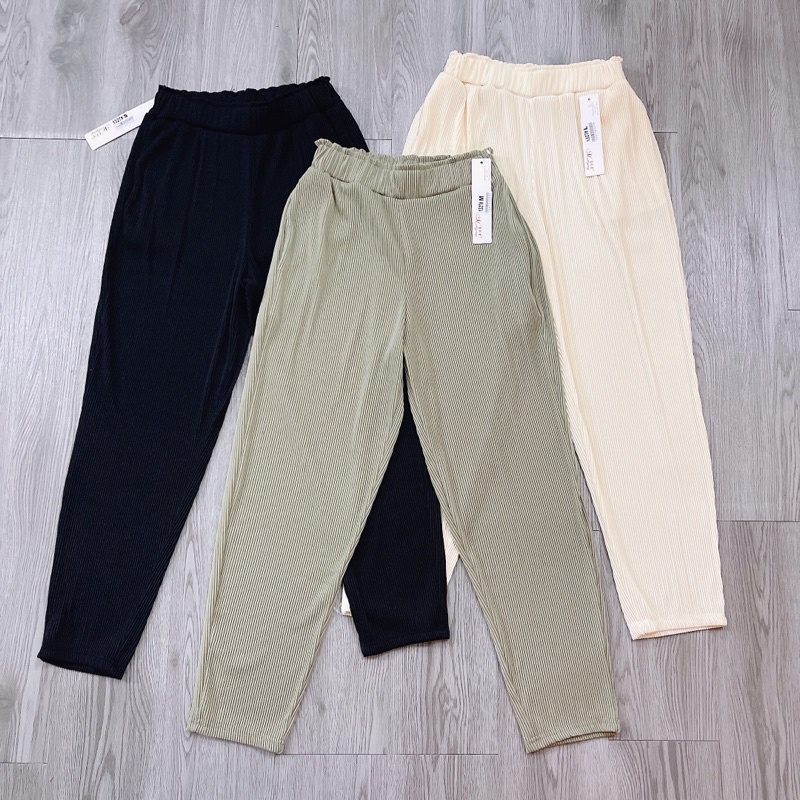 QUẦN BAGGY TĂM NHŨN ỐNG ĐỨNG siêu thích  ẢNH THẬT SP