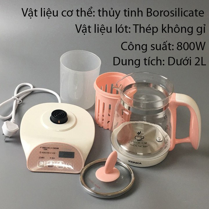 Bình hâm sữa Konka KHK-1812 1,2L đa chức năng không đổi nhiệt độ sữa