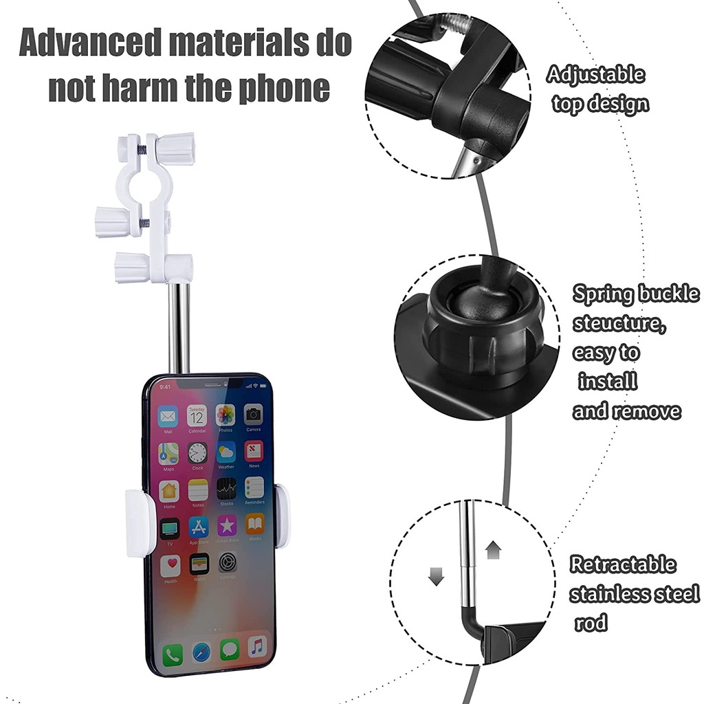[Mới] 360 Độ] [Mới] 360 Độ °Giá Đỡ Điện Thoại Gắn Kính Chiếu Hậu Xe Hơi Có Thể Gập Lại Tương Thích Với iPhone Và Android