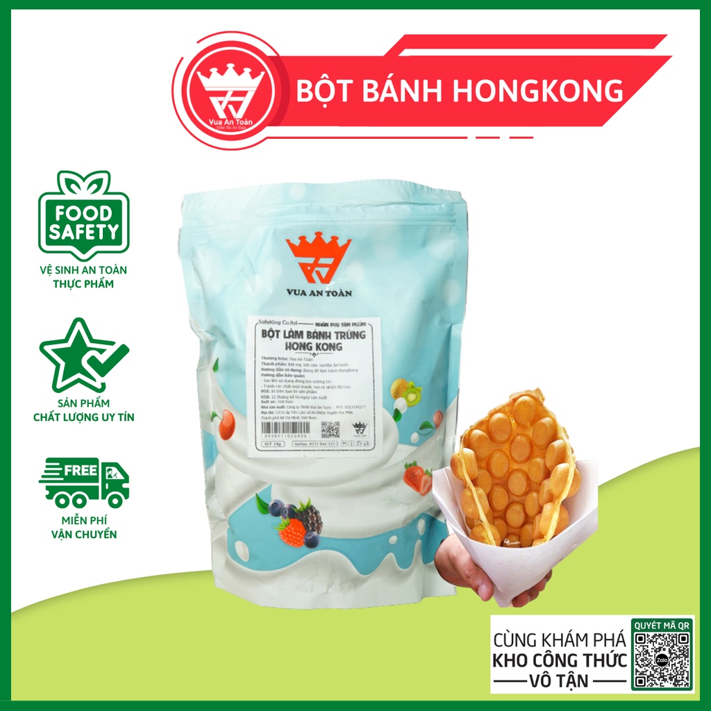 Bột Làm Bánh Hong Kong, Trứng Gà Non 1KG Vua An Toàn
