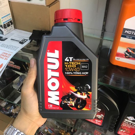 Nhớt Motul H-Tech 100 10w40 Dành Cho Xe Số, Xe Côn Tay