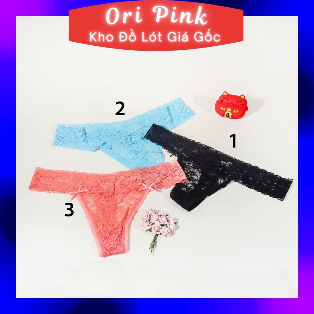Quần lót lọt khe nữ sexy - Quần sịp su nữ cao cấp Ren hoa gợi cảm xuyên thấu- MS:LK01 | BigBuy360 - bigbuy360.vn