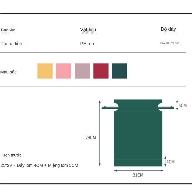 Túi Dây Rút Đựng Đồ Dùng Đa Năng Làm Từ Nhựa Eva Bền Bỉ