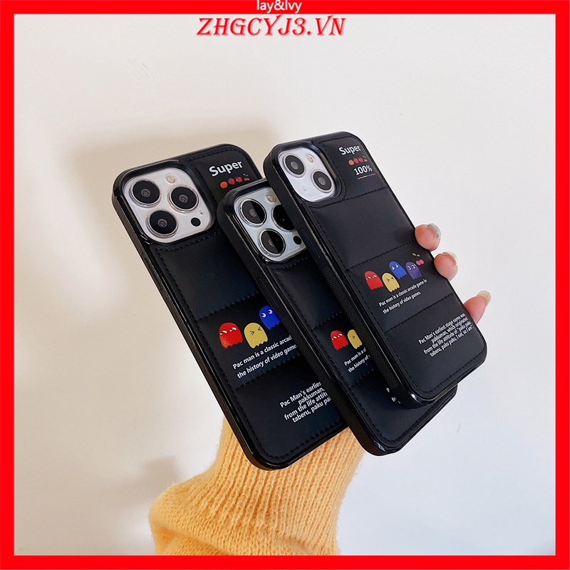 Ốp Điện Thoại IMD Silicone Hình Pac-Man Hoạt Hình Cho IPhone 7/8 Plus XS XR XSmax 11 12 Pro Max 13 Pro