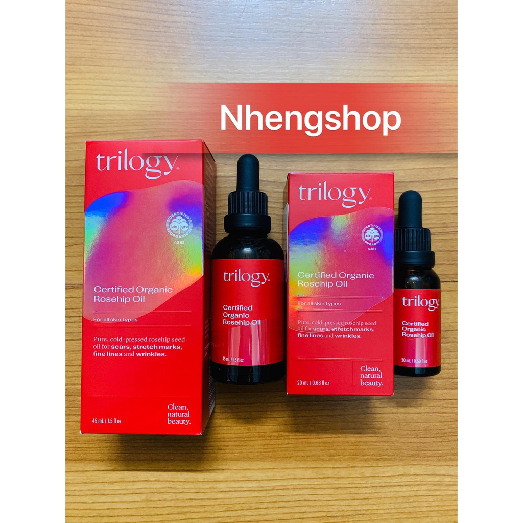 [Full 20/45ml] Trilogy Certified Organic Rosehip Oil