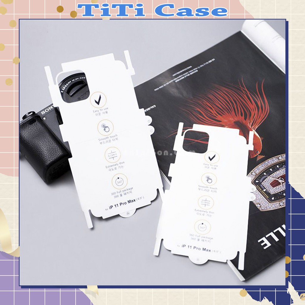 Miếng dán PPF bóng ánh cầu vồng - nhám dành cho iPhone từ IP 6 đến IP 11 Pro Max - Dino Case