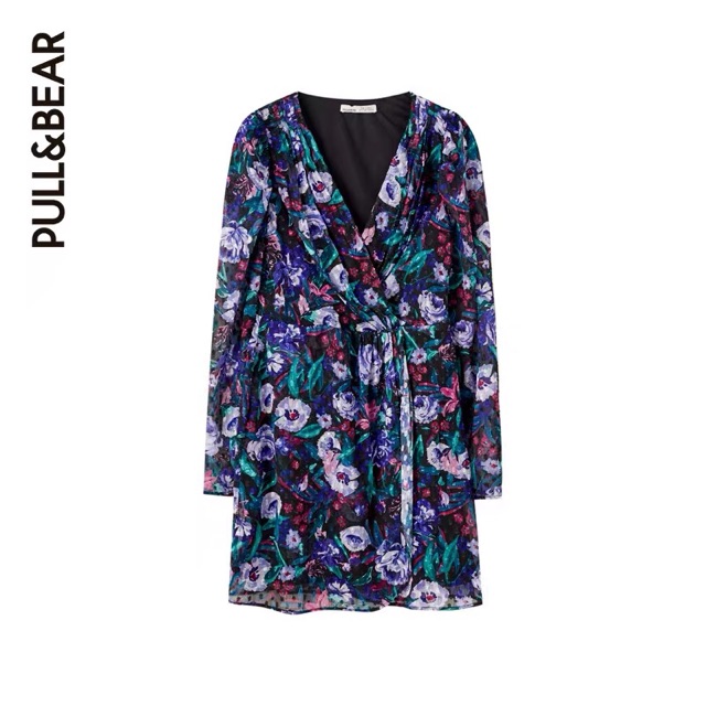 Váy hoa Pull&Bear auth canh sale,kèm ảnh thật