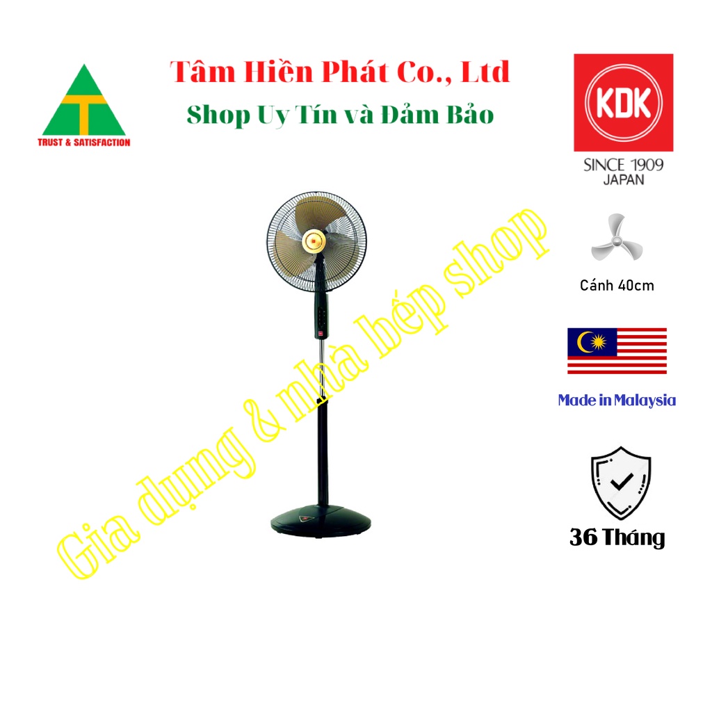 QUẠT ĐỨNG KDK P40U - HÀNG CHÍNH HÃNG - CÁNH KIM LOẠI - BH 3 NĂM