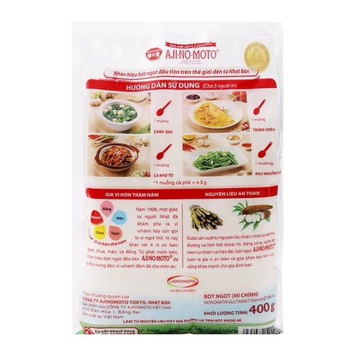 [ICLN9 giảm 5K cho đơn hàng 50k] Mì chính bát Ajinomoto loại 400 gam