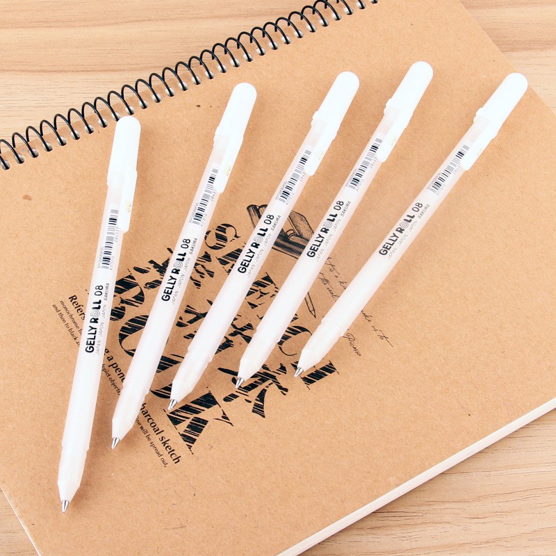 Bút trắng, Gelly Roll Sakura bút mực gel nhũ trắng Nhật Bản