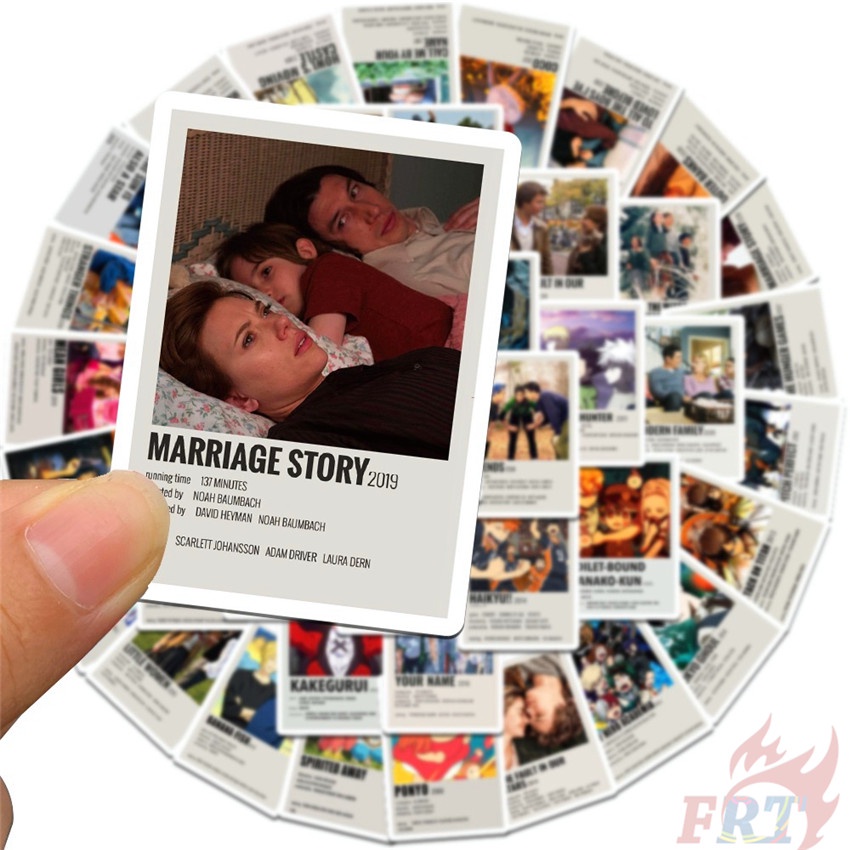 ❉ Mixed Movie &amp; TV Shows Series 04 Polaroid Frame Stickers ❉ 50Pcs/Set DIY Fashion Waterproof Doodle Decal Stickers