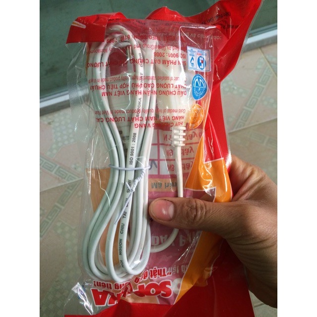 Dây Nguồn Phích Cái - Phích Âm N8 SOPOKA Chịu Tải 1200W Dài 2.3 Mét