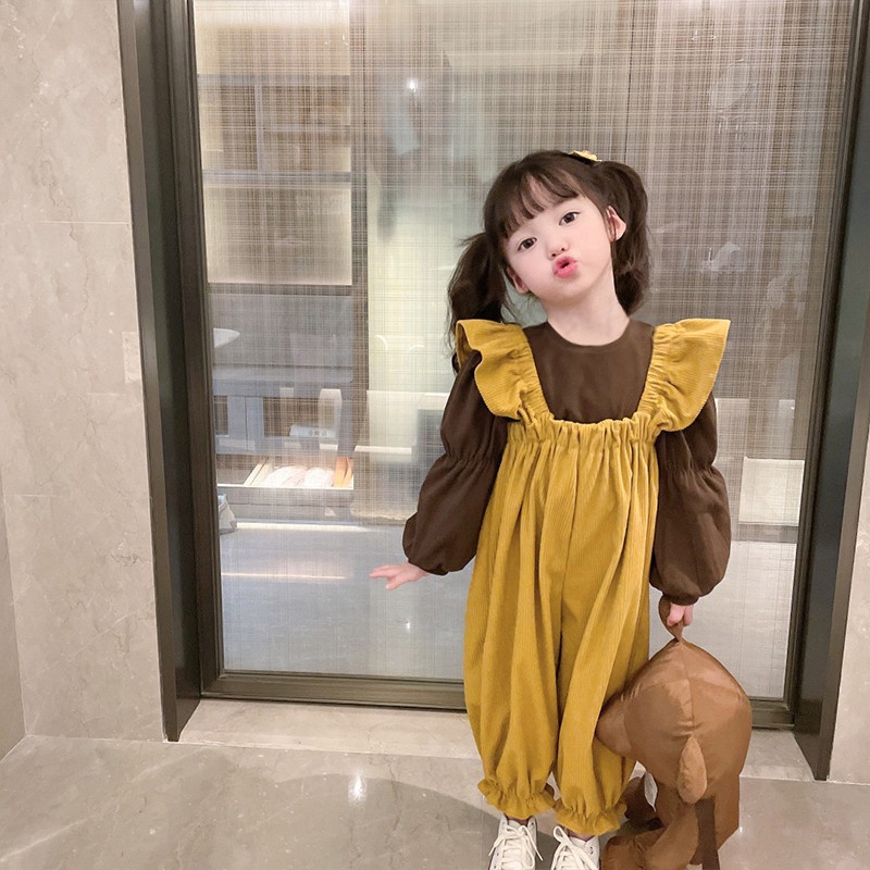 Set trang phục IQ ANGEL thiết kế mới thời trang mùa xuân thu phong cách phương Tây dành cho bé gái