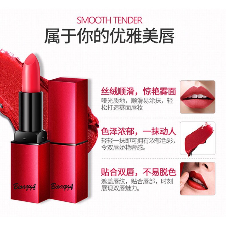 Son Lì BIOAQUA Velvet Matte Lipstick 3.8g | BigBuy360 - bigbuy360.vn
