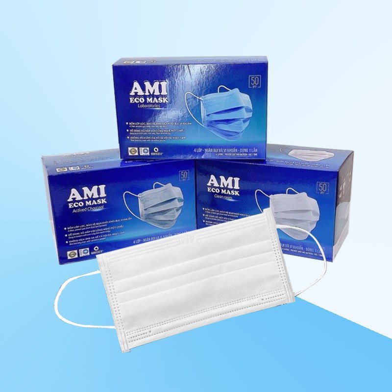 Quà tặng 1 chiếc khẩu trang 4 lớp kháng khuẩn chống nắng gió bụi bẩn vi khuẩn
