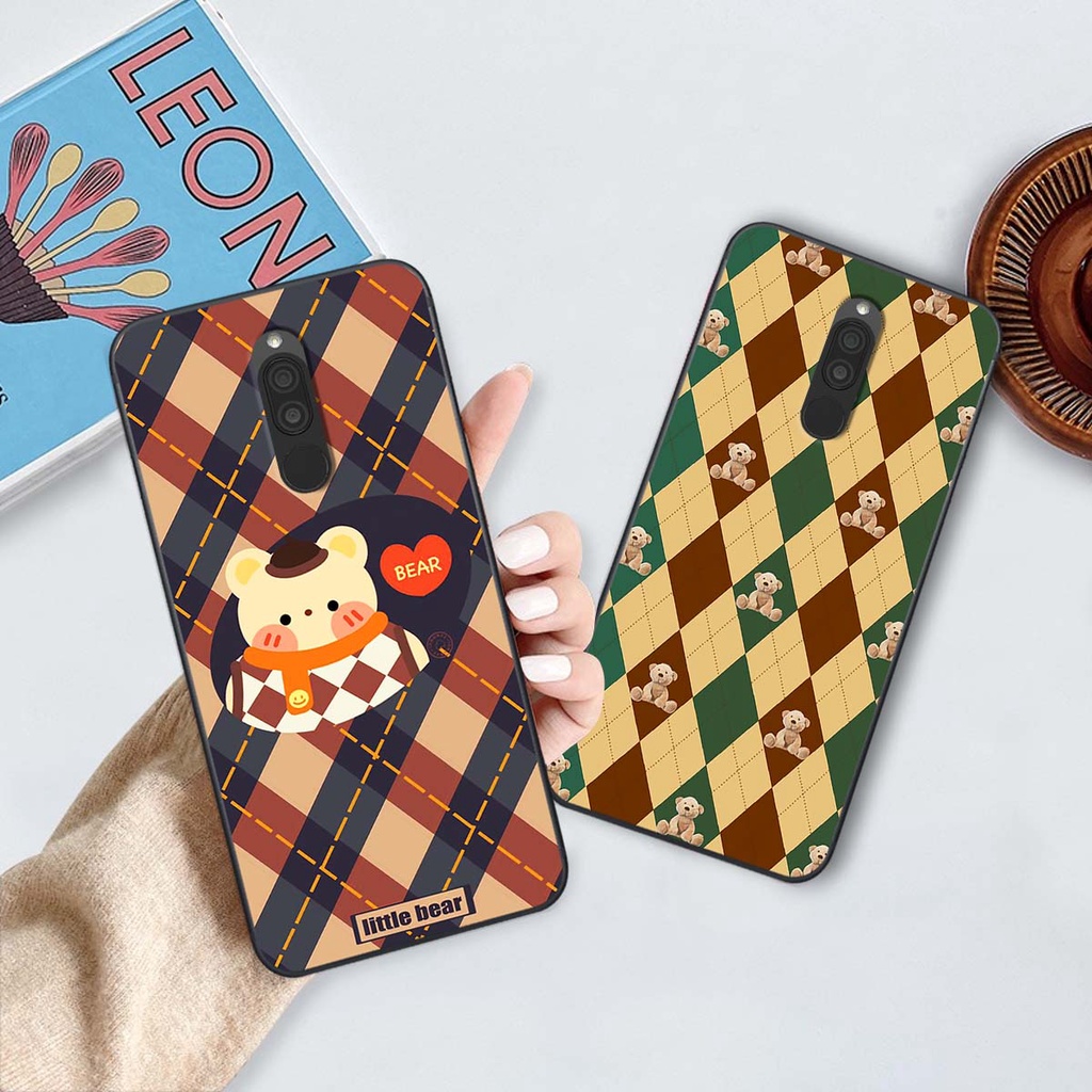 Ốp Xiaomi Redmi 8 họa tiết hoa, gấu thời trang, ốp dẻo bền đẹp