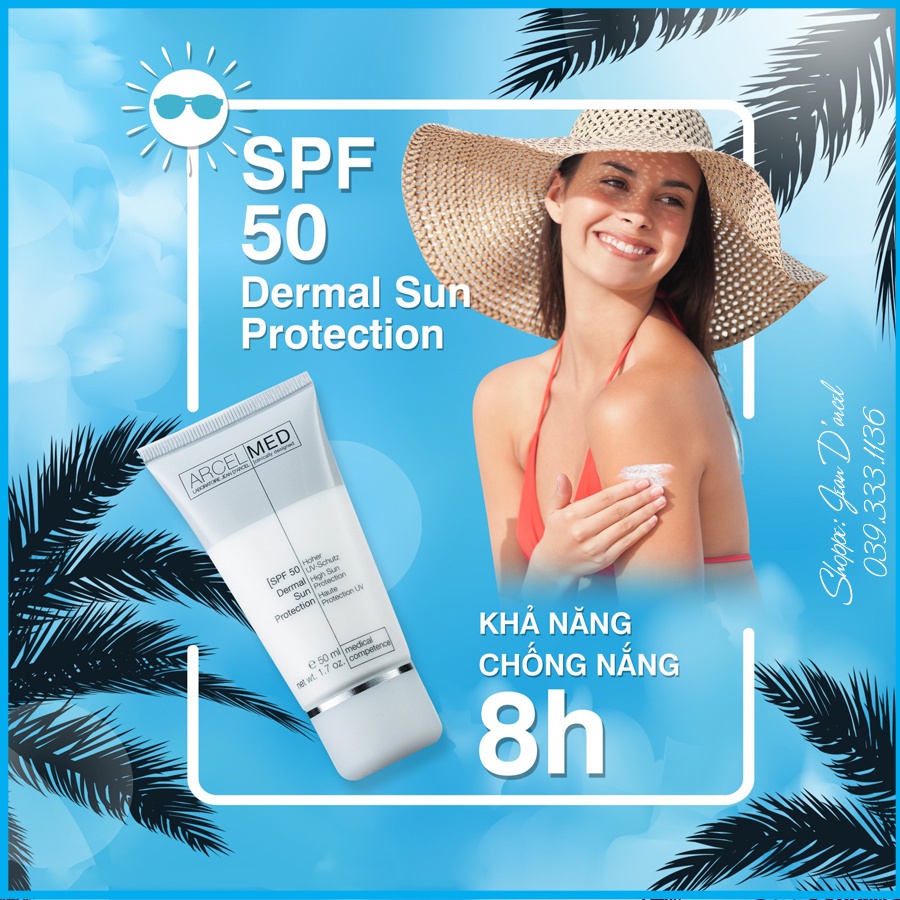 [CHÍNH HÃNG] Kem chống nắng,trắng da Jean D'arcel _ Jean Darcel Dermal Sun Protection SPF50 - J26