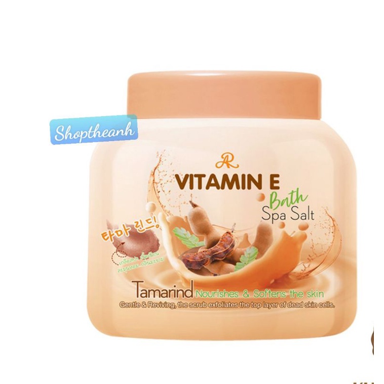 Hủ Vitamin E Spa Muối Tắm Me Tẩy Tế Bào Chết
