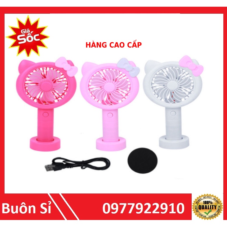 Quạt sạc cầm tay Kitty