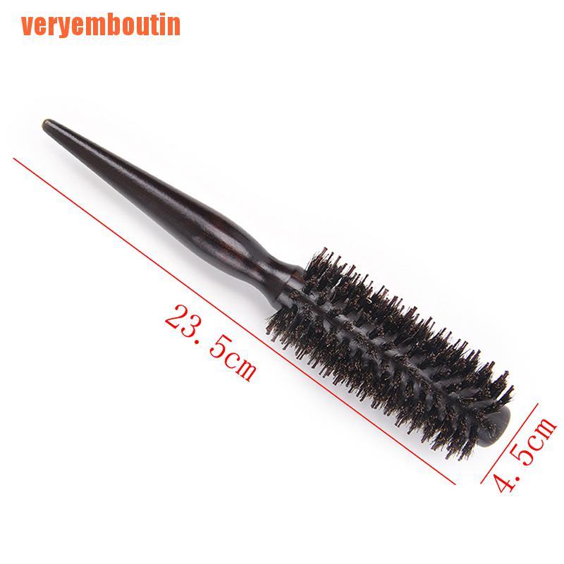 (Hàng Mới Về) Lược Tròn Chải Tóc Xoăn Tự Nhiên Chống Tĩnh Điện Làm Thủ Công