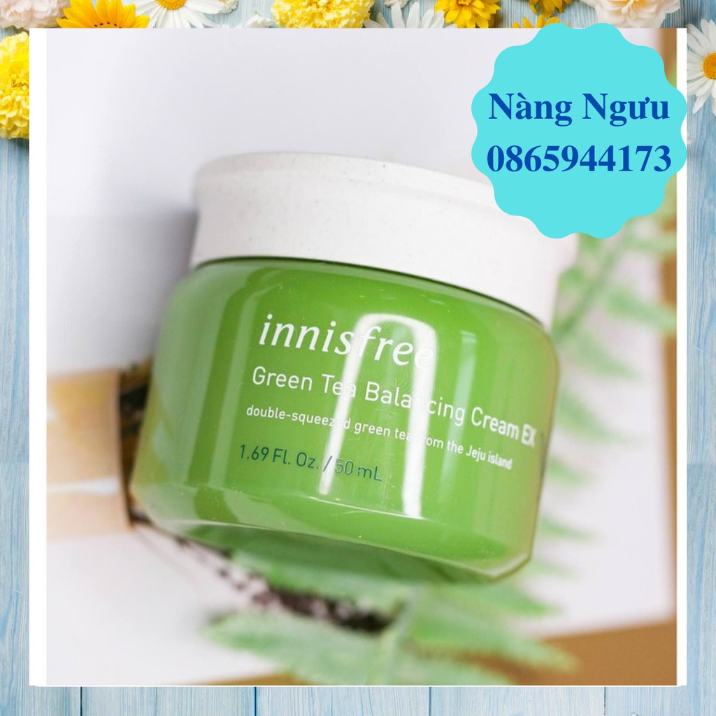 Kem Dưỡng Ẩm, Kem Dưỡng Trắng Da Innisfree Green Tea, Chống Lão Hóa và Ngăn Mụn, Hàng Chính Hãng Hàn Quốc | BigBuy360 - bigbuy360.vn