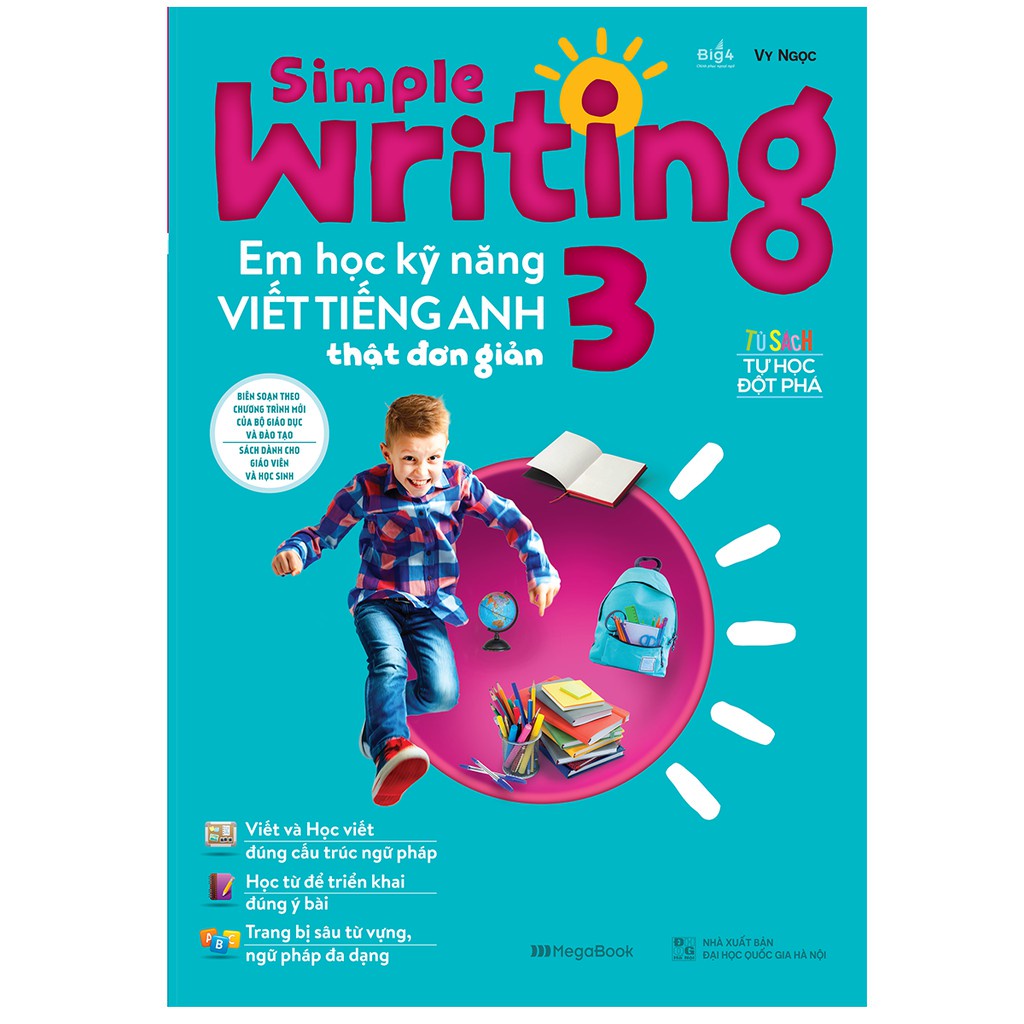 Sách - Simple Writing Em học kỹ năng viết tiếng Anh thật đơn giản 3 MEGATH9534