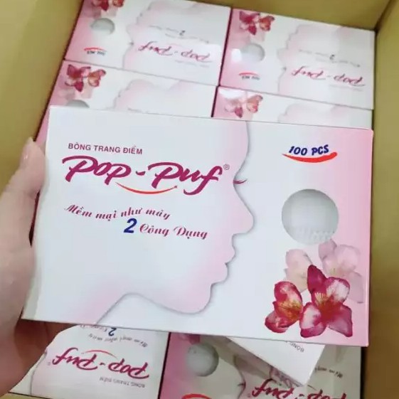 Bông Tẩy Trang Pop Puf Classic 100 Miếng