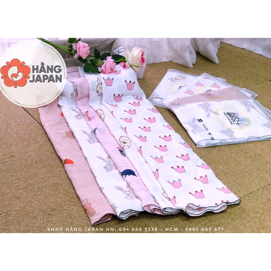 Khăn tắm đa năng BABYBEE 90x100cm muslim cotton organic siêu thấm, kháng khuẩn an toàn cho bé