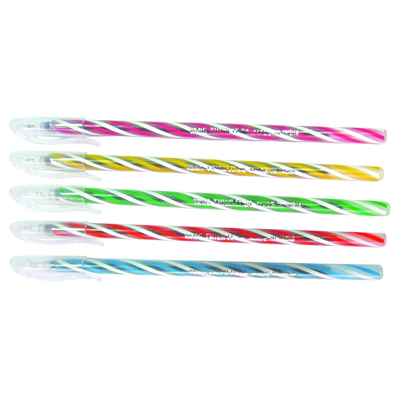 Bút bi nến dài có nắp mực xanh đen ngòi 0.5 mm nhiều màu sắc giá rẻ văn phòng phẩm Gôn đồ chơi