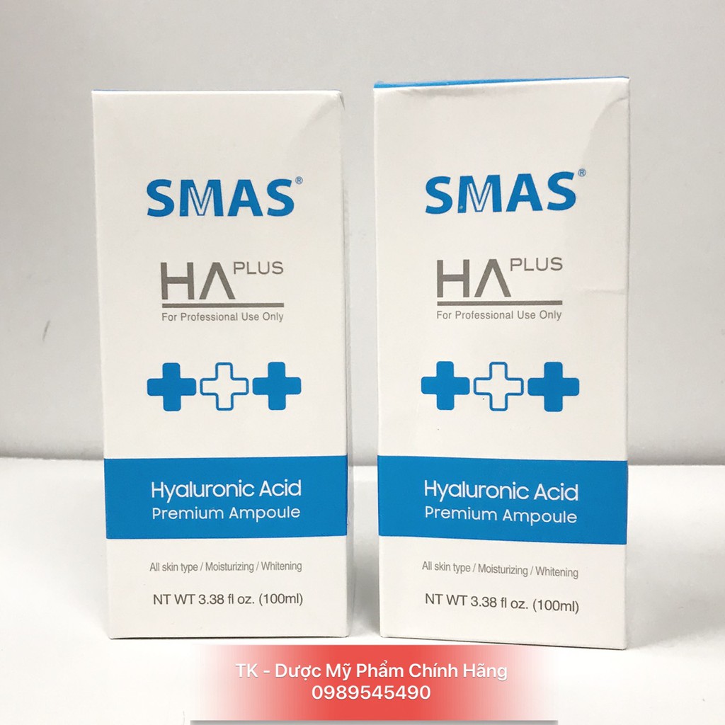 Serum SMAS / S MAS HA PLUS Dưỡng Ẩm, Phục Hồi Da, Làm Trắng Da 100ml