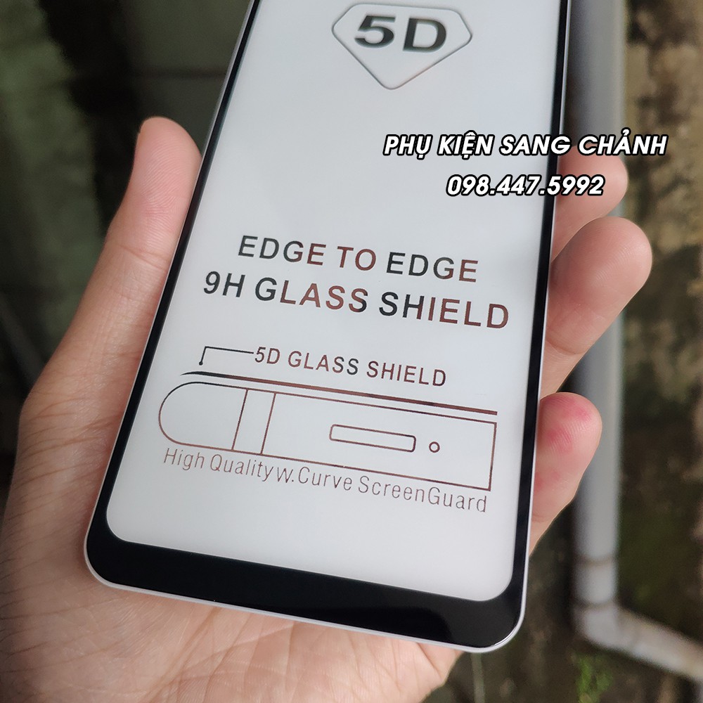 Kính Cường Lực 5D Xiaomi Redmi Note 6 Pro. Keo Full Toàn Màn Hình - K Hạt Li Ty - Kính Hít Từ Tính - Bảo Vệ Màn Hình
