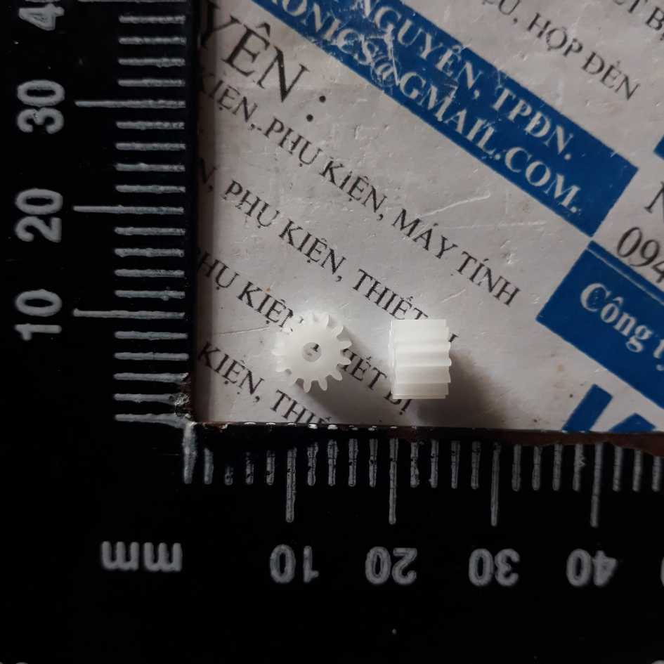 5 cái bánh răng nhựa 132A 13 răng trục 2mm kde3005