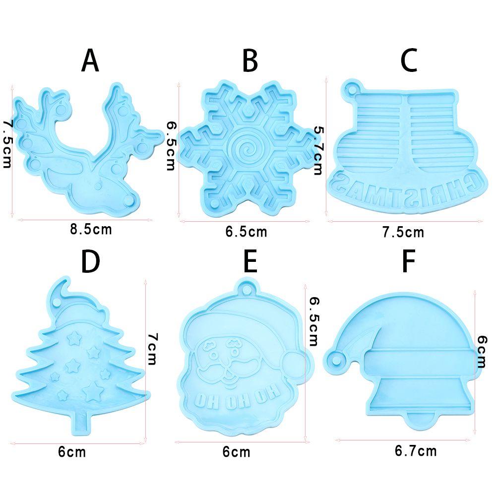 Khuôn Làm Móc Khóa Tạo Hình Chủ Đề Giáng Sinh