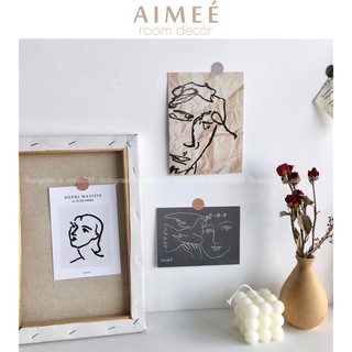 [Sẵn] Set 3 Postcard Picasso Phong Cách Châu Âu Trang Trí Tường, Phụ Kiện Chụp Ảnh - Aimee.decor