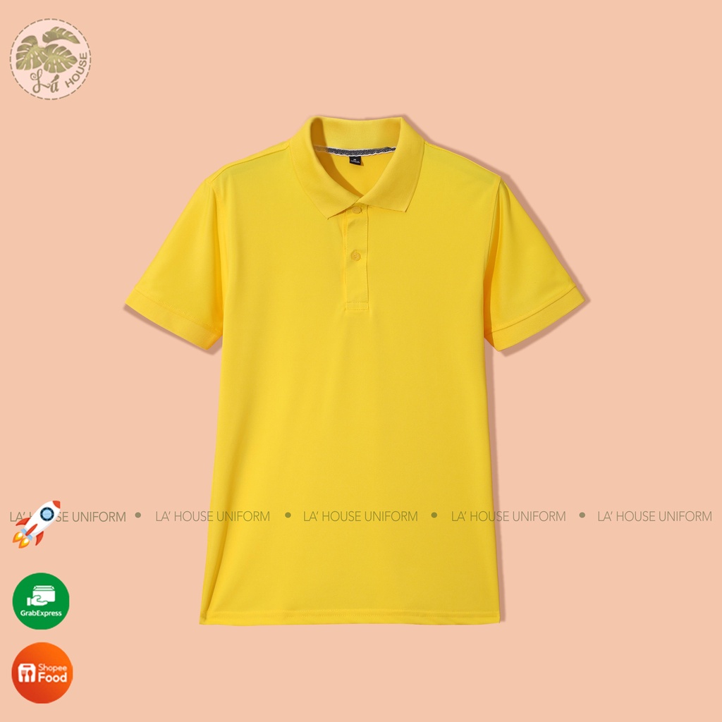 Áo polo đồng phục có cổ bẻ đẹp cao cấp, áo thun nam polo cá sấu màu pastel